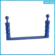 [Wishshopelq] Aluminium Alloy Underwater Camera Tray Diving Video Light Stabilizer Rack Holder Blue