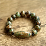 Dzi Beads Fidelity Dzi Beads Rough Stone Men Women Old Agate Bracelet Nine Eyes Three Eyes Bracelet 