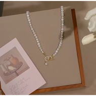 Minimalist Necklace With Real Pearls 1 Luxurious Cd Work