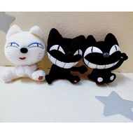 Preloved soft toy plushie M2 Kuroneko Yamato black cat white cat plush soft toy plushie