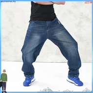 Jeans Men Men's hip-hop Jeans Men's trendy Loose Embroidered trousers Plus Size hip-hop Skateboard p