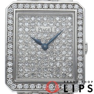 伯爵Protocole腕錶，全鑽鑲嵌，原廠正品，GGP98014，18K白金，女士腕錶，鑽石，翻新，成色極佳 [二手]