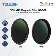 TELESIN CPL / VND Magnetic Filter ND2-32 For iPhone 15 Pro / iPhone 15 Pro Max P10-FLT-01 / P10-FLT-