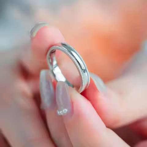 Luxury 18K Solid Platinum PT950 certifid ring for men and women couples ring live mouth Valentine's 