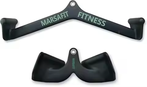 Home Gym Rowing T-bar V-bar Pulley Cable Attachment for Bicep Curl Tricep LAT Pull Down Strength Tra