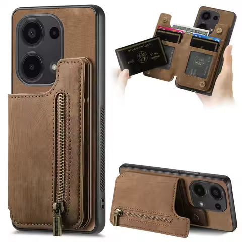 For Vivo Y22s Y33s Y35 Y36 4G 5G Zipper Card Case Magnet Funda Vivo Y 36 Y11s Y12 Y15 Y16 Y20 s Y27 
