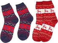 2 Pairs Christmas Socks Ladies Socks Christmas Novelty Socks Womans Socks Mid-calf Socks Cartoon Socks for Women Socks for Woman Rabbit Wool Mix Gift Ordinary Miss