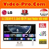 LG 32SR50F-W 31.5Inch FHD IPS Smart Monitor with webOS