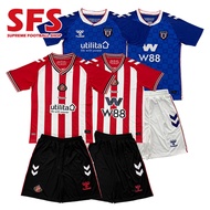 【SFS】 2025-26 Sunderland Jersey Football Soccer Jersey Kid and Adult  Kit（Top+shorts）