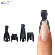 DORAESE 60/240/300 Pcs Coffin Nail Forms, 15 Size Oval Oval Dual Nail Forms,  Acrylic No Paper Forms