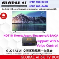 FVBGNHBVCS 2023 New arrival Global Ai 3FNF/5FNF 32/64GB tv box for Singapore korea japan usa vietnam