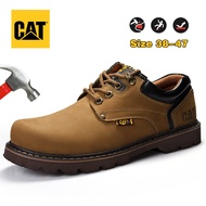 Caterpillar genuine leather shoes CAT safety shoes anti-smashing steel-toed tooling boots