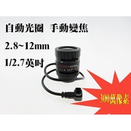 CS Mount 2.8~12mm Automatic Aperture Manual Zoom Lens Suitable For Standard Box Camera