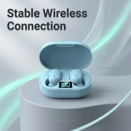 E6S TWS Bluetooth Earbuds LED Power Mirror Screen Noise Reduction HiFi Deep Bass Stereo Earphones Lo