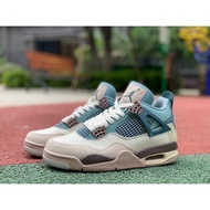 YWLH 2023 Ready stock Air Jordan 4 Retro Snorlax White Brown Orchid Sneakers AJ4 Basketball Shoes DH