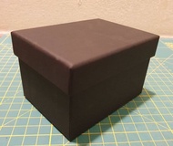 Black and White Empty Gift Box / Craft Box / Card Box  (7cm x 7.5cm x 10cm)
