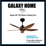 FIERO 48" DC MOTOR CEILING FAN WITH 12 SPEED VAZZO 48 - Walnut