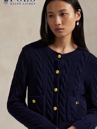 外國預訂 3色選 Polo Ralph Lauren 金屬鈕扣麻花針織外套 冷外套