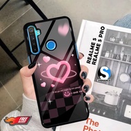 HP Realme 5 5 Pro Case Aesthetic Motifhp Pink Love Wallpapers Custom Modern Design Cool Case Hardcas