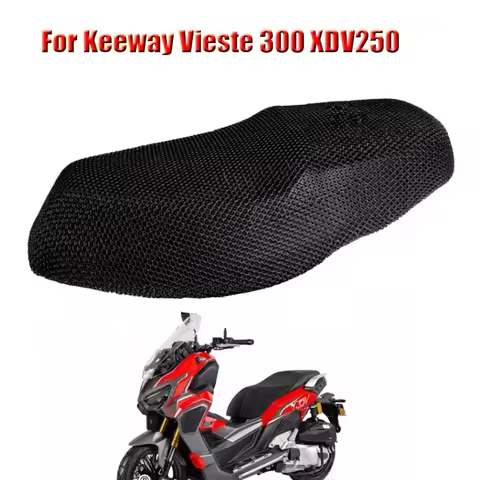 For Keeway Vieste 300 XDV 250 Motorcycle 3D Breathable Sunscreen Mesh Protecting Cushion Seat Cover