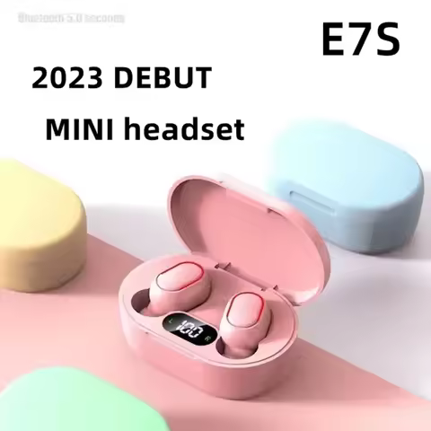 E7S TWS Bluetooth Earphones Wireless Headphones LED Battery Display Headset Mini Sport Earbuds for I