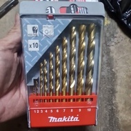 D-43561 Makita HSS -TIN DRILL BIT 10PCS SET