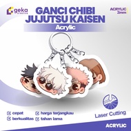 GANTUNGAN Jujutsu Kaisen Anime Keychain | Gojo Satoru Keychain Cute for Bag | Cute Keychain | Gojo &