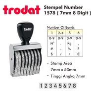 7mm 8 Digit Number Stamp/ 1578