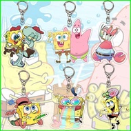 G2P SpongeBob SquarePants Acrylic Keychain Cute Patrick Star Pendant Durable Charm For Backpacks & K