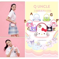 ORIGINAL MELODY KUROMI SILICON SLING BAG (2X4.5X9)