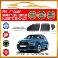 Audi Q3 2011-2018 (Plastic Frame) ( 6 pcs) Car Sunshade