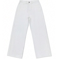 Vintage High Waist Straight Leg Loose Wide Leg Jeans, Versatile Maxi Length Pants,Apparel Cotton Pan
