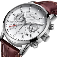 {Miracle Watch Store} LIGE 2022ใหม่นาฬิกาผู้ชายแฟชั่นกีฬานาฬิกาควอตซ์บุรุษนาฬิกาแบรนด์หรูหนังทหารนาฬิกากันน้ำ Relógio Masculino