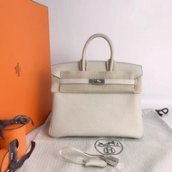 Hermes Birkin 25✨10 Craie 奶昔白銀扣🤍Togo Stamp A(2017)