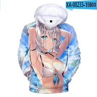 HOLOLIVE VTuber Shirakami Fubuki 3D Fashion Fall Winer Suit Hoodies Sportswear Youthful Vitality Kaw