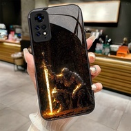 Dark Souls design Tempered Glass Phone Case Cover For POCO F3 F4 F5 M6 4G X3 X4 GT X5 X6 X7 X7 X8 PR