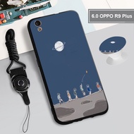 For OPPO 6.0 R9 Plus/5.5 R9S/6.0 F3 Plus/R9SPlus/R11/R11 Plus Silicon Soft Case Cover with the Ring and Rope