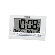 Seiko clock alarm clock table clock digital radio white 112×173×54mm SQ323W