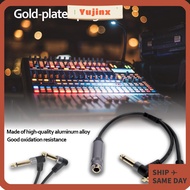YUJINX 6.35mm Female to Dual Male, 6.35mm Connector 30cm Length 1/4in Stereo to Dual 6.35mm Mono, Pl