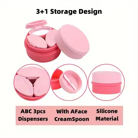Silicone Beauty Packing Box, Portable Eye Cream Oil Packing Box, Travel Supplies Packing Bottle