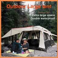 Double Layers Tent 5-8-12 Person Large Outdoor Camping Tent Family Waterproof Tent for camping