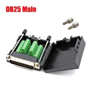DB9 DB15 DB25 Connector D-SUB 9 15 25 Pin Male Female Plug RS232 RS485 Breakout Terminals 21-24 AWG 