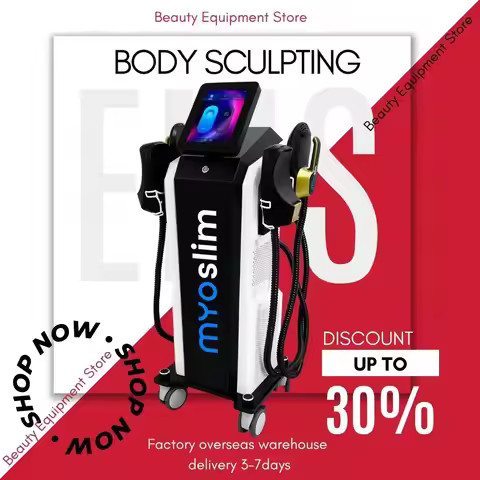 EMS Body Sculpting Machine Muscle Shaping 6500W 200hz EMS Radio Frequency RF Muscle Stimulator Devic