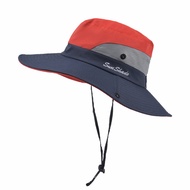 【CW】 Parent-child Hat Men Wide Brim Beach UV Protection Cap V14