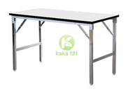 โต๊ะประชุม โต๊ะพับ 75x120x75 ซม. โต๊ะหน้าไม้ โต๊ะอเนกประสงค์ โต๊ะพับอเนกประสงค์ โต๊ะสำนักงาน โต๊ะจัดปาร์ตี้ kk kk kk99.