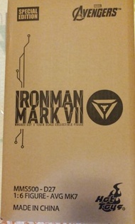 hottoys Ironman  MMS500  D27 Mark 7 Special edition