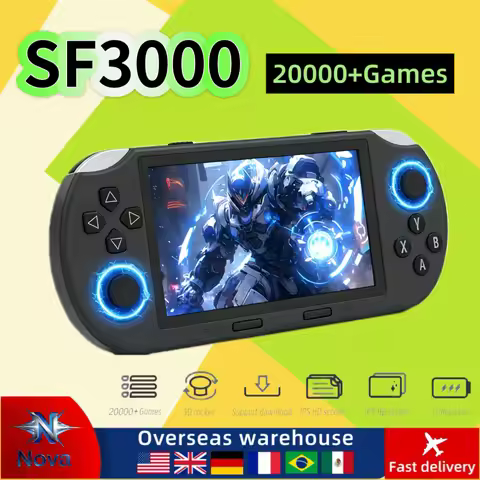 SF3000 Mini Handheld Game Player 4.5 Inch IPS Screen Portable Retro Video Game Console Built-in 2000