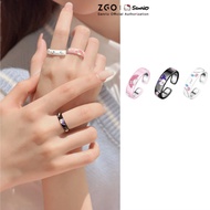 ZGO x Sanrio HelloKitty Kuromi Melody Cincin Ring For Woman Open Ring Girlfriend Friendship Gift Ide