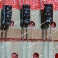 Capacitor nippon 47uf 16v elko elco capacitor 47 uf 16 v capacitor Fajar electro 2