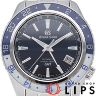 精工 Grand Seiko 機械高頻 36000 GMT 44mm SBGJ237/9S86-00K0，含錶盒、保固卡、1 節錶鍊、不鏽鋼錶殼、男士腕錶、藍色錶盤、拋光處理，成色極佳 [二手]